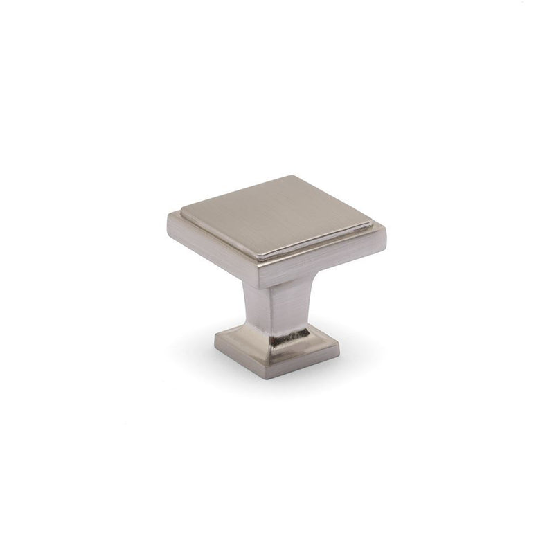 Ines Square Knob Brushed Nickel