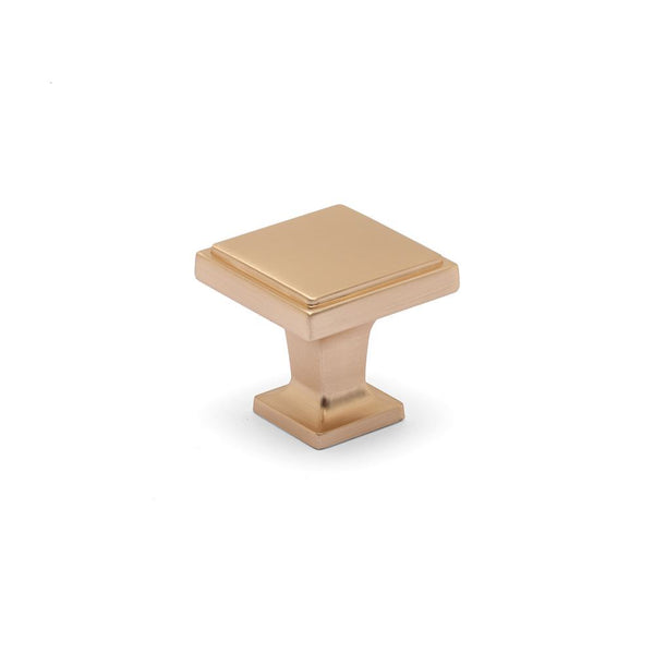 Ines Square Knob Champagne Gold