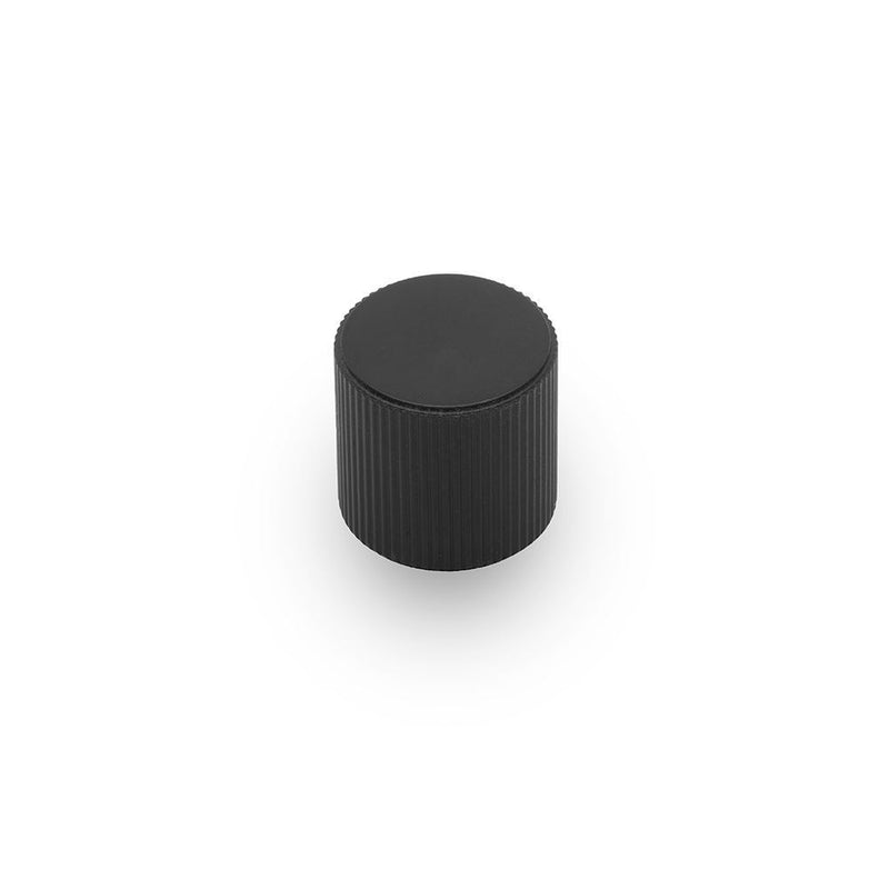 Linea Round Knob Matt Black