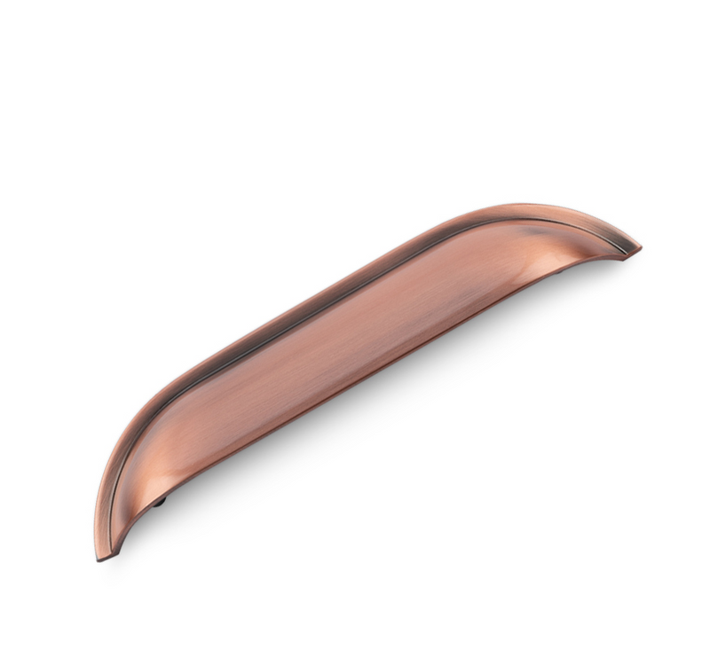 Windsor Shell Handle Antique Brass