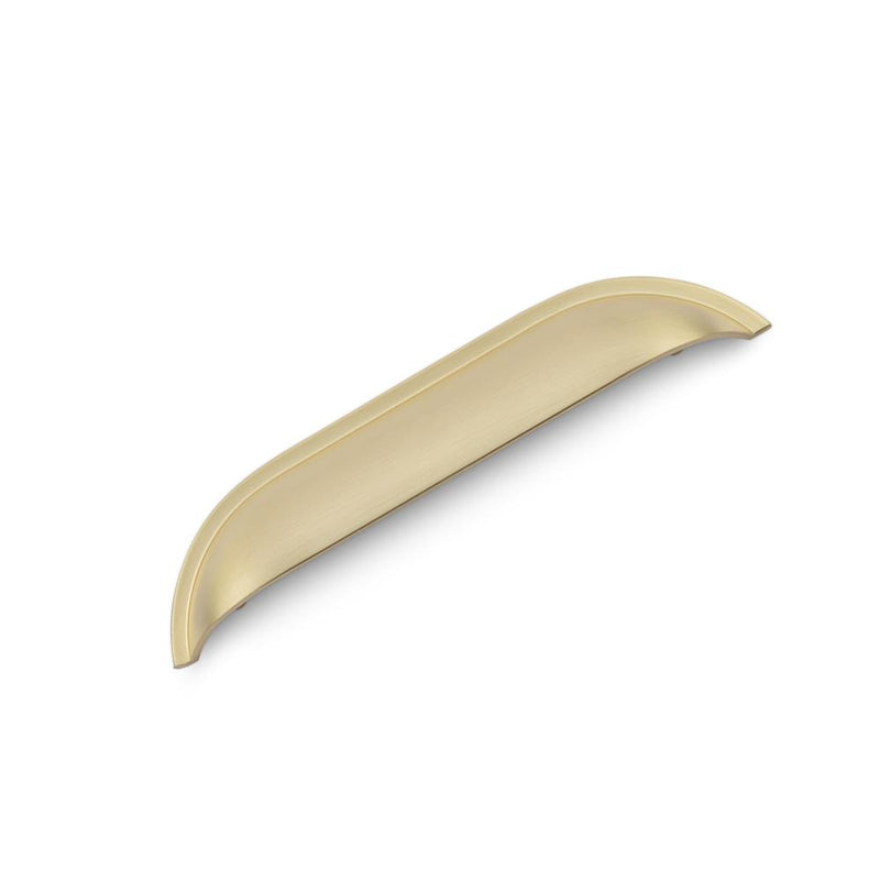 Windsor Shell Handle Satin Brass