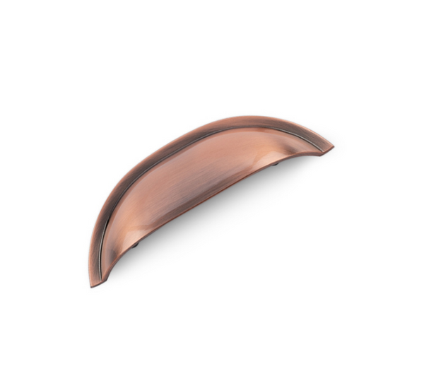 Windsor Shell Handle Antique Brass