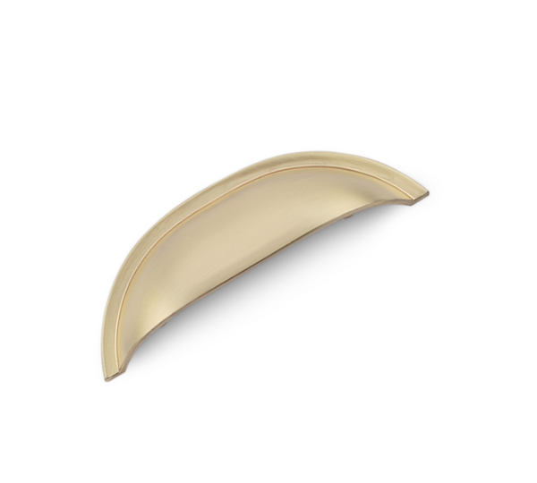 Windsor Shell Handle Satin Brass