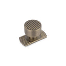 Linden Short Back Plate, 50mm Long, Antique Brass