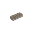 Linden Short Back Plate, 50mm Long, Antique Brass