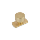 Linden Short Back Plate, 50mm Long, Satin Brass