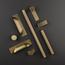 Linden D Handle Satin Brass