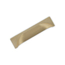 Linden Reeded Cup Handle, 96mm Centres, Satin Brass