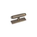 Claridge T-Knob & Back Plate, Antique Brass