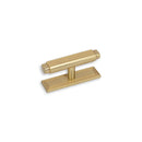 Claridge T-Knob & Back Plate, Satin Brass