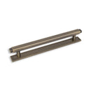 Claridge T-Bar Handle & Back Plate, 160mm Centres, Antique Brass