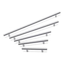 Hollow Stainless Steel T-Bar Handle, Brushed Nickel