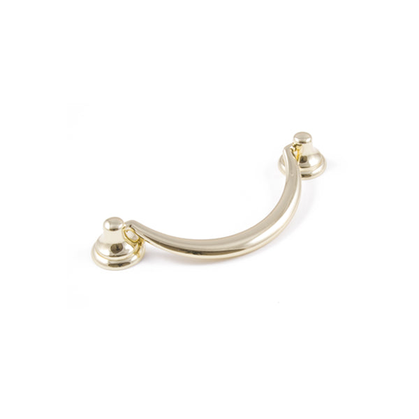 Curved Drop Handle Brass
