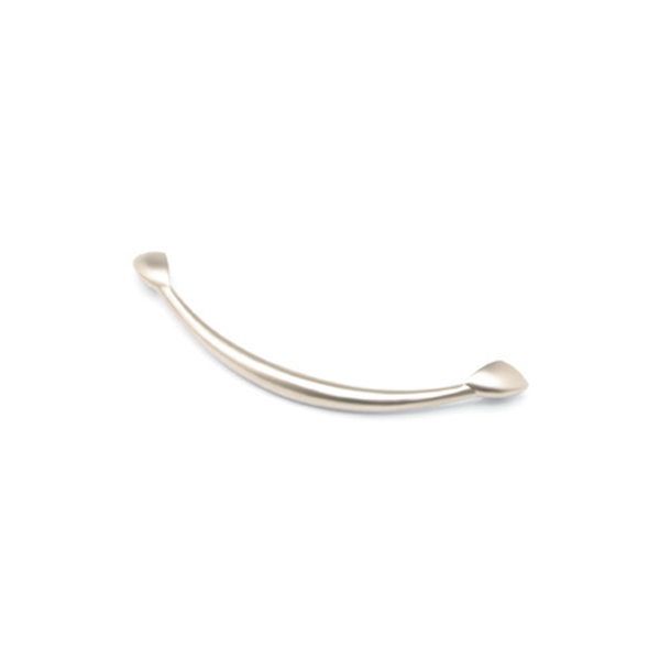Angled Bow Handle Satin Nickel