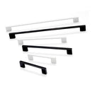 Slim Square D Handle, 320mm Centres, White