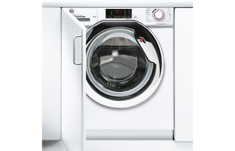 Hoover H300 HBWS 59D1ACE-80 B/I 1500rpm 9kg Washing Machine - White with Chrome Door