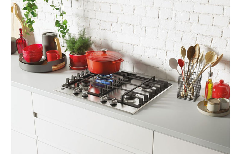 Hoover H300 HHG6BRK3X 60cm Gas Hob - Stainless Steel