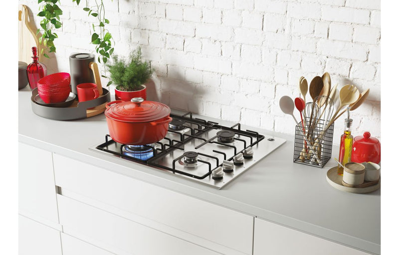Hoover H300 HHW6LK3X 60cm Gas Hob - Stainless Steel