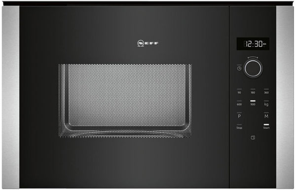 Neff N50 HLAWD53N0B Microwave - Black with Steel Trim