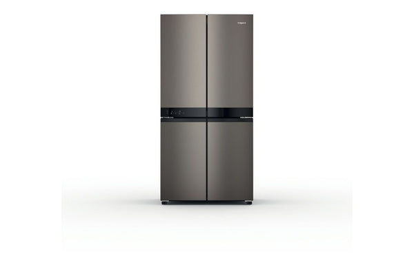 Hotpoint HQ9 U2BL G F/S Frost Free American Fridge Freezer - Black & Stainless Steel