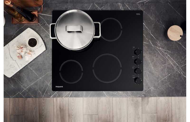 Hotpoint HR 619 CH 60cm Ceramic Hob - Black