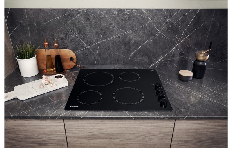Hotpoint HR 619 CH 60cm Ceramic Hob - Black