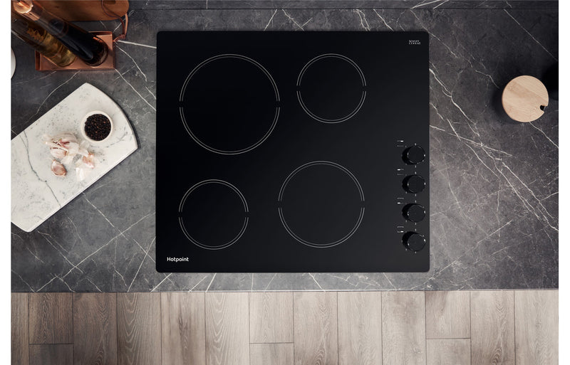 Hotpoint HR 619 CH 60cm Ceramic Hob - Black
