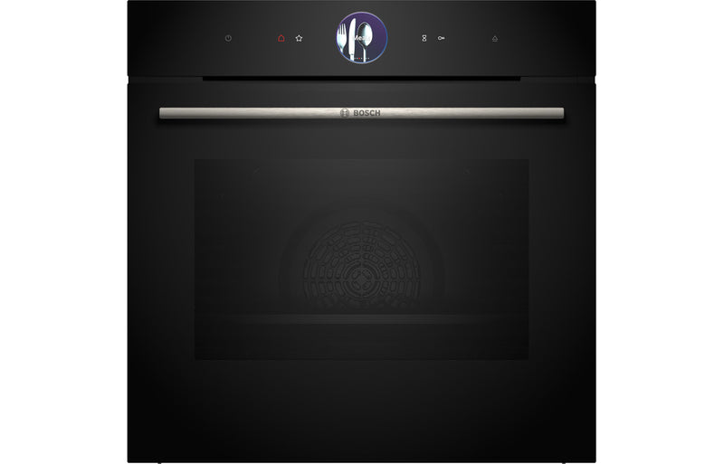 Bosch Series 8 HRG7764B1B Single Pyrolytic Oven with Added Steam - Black