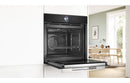 Bosch Series 8 HRG7764B1B Single Pyrolytic Oven with Added Steam - Black