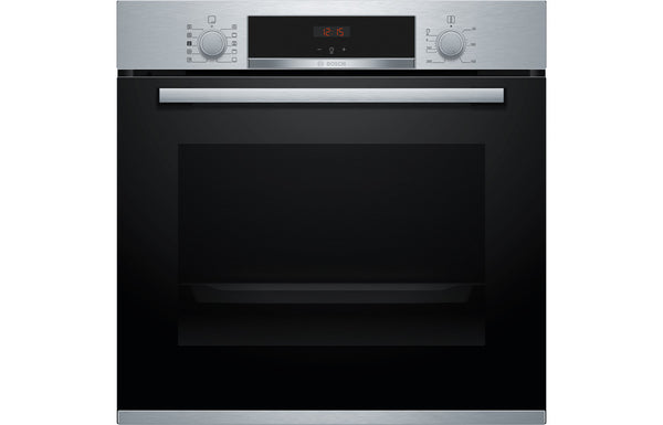 Bosch Series 4 HRS534BS0B Single Electric Oven with Added Steam - Brushed Steel