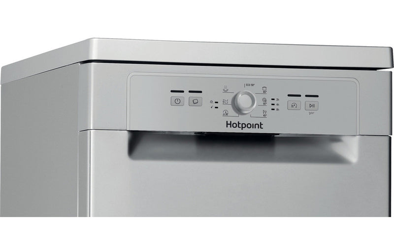 Hotpoint HSFE 1B19 S UK N F/S 10 Place Slimline Dishwasher - Silver