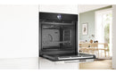Bosch Series 8 HSG7364B1B Single Electric Oven with Steam - Black