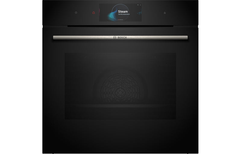 Bosch Series 8 HSG7584B1 Single Electric Oven with Steam - Black