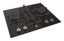 Hoover H300 HVG6DK3B 60cm Gas on Glass Hob - Black Glass