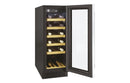 Hoover H500 HWCB 30 UK/N 30cm Wine Cooler - Black Glass & Stainless Steel