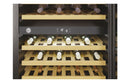 Hoover H500 HWCB 60 UK/N 60cm Wine Cooler - Black Glass & Stainless Steel