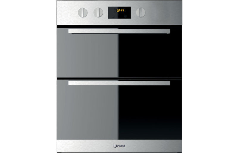 Indesit IDU 6340 IX Built under Double Electric Oven Stainless Steel