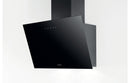 Indesit IHVP 62F LT K 60cm Angled Chimney Hood - Black