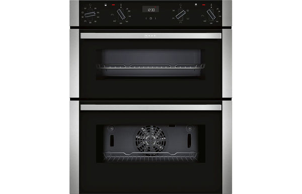 Neff N50 J1ACE2HN0B Built-under Double Electric Oven - Stainless Steel