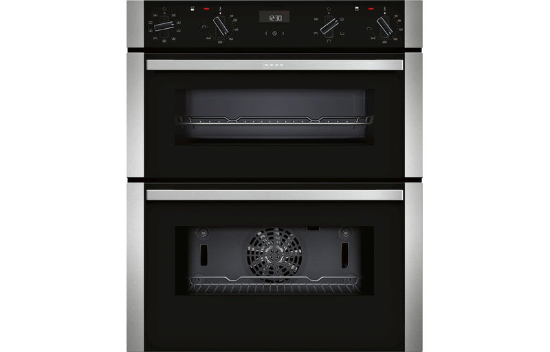 Neff N50 J1ACE2HN0B Built-under Double Electric Oven - Stainless Steel