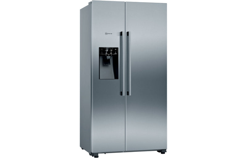 Neff N70 KA3923IE0G F/S Frost Free American Fridge Freezer - Stainless Steel