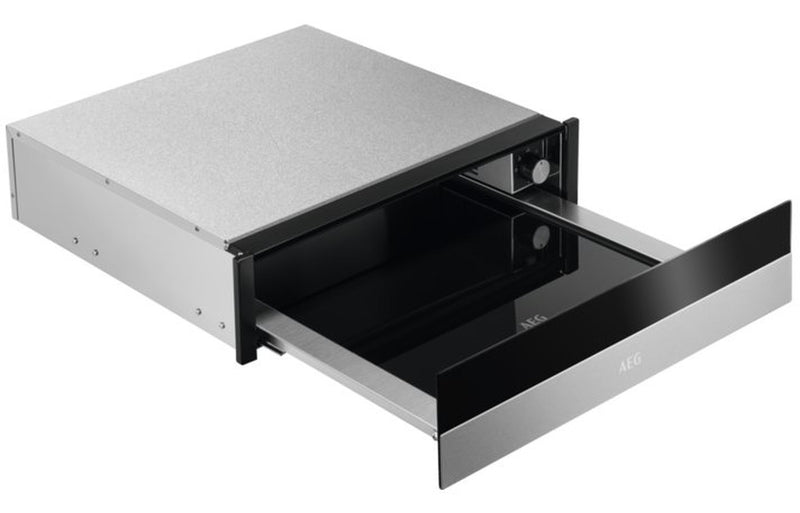 AEG KDK911424M 14cm Warming Drawer - Black Glass & Stainless Steel