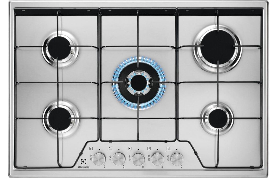 Electrolux KGS7534SX 75cm Slimline Gas Hob - Stainless Steel UK