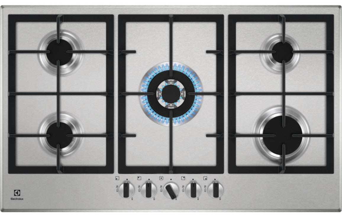 Electrolux KGS9536X 85cm Gas Hob - Stainless Steel UK