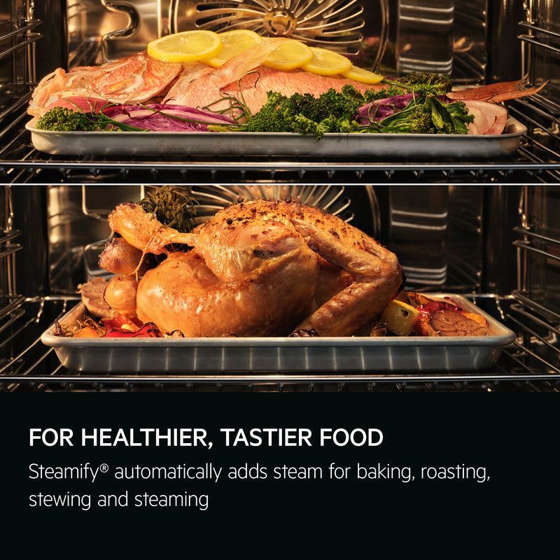 AEG NBB8S731AB Single Electric Oven w/Steam - Black