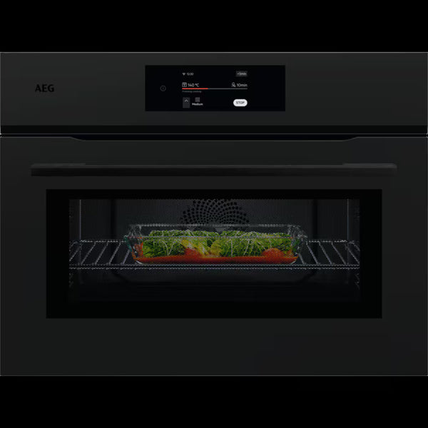 AEG NKK8N721T Compact Electric Oven - Matt Black