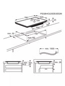 AEG TK85IM00FB 80cm MultipleBridge Induction Hob - Black