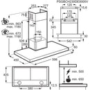 AEG DBX3651R 60cm Box Chimney Hood - Matt Black
