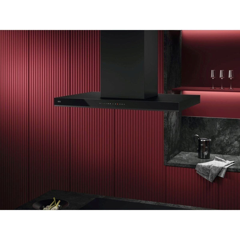 AEG GI87D91CB 90cm Box Island Hood - Black