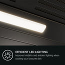 AEG GV77D61SB 60cm Angled Chimney Hood - Black